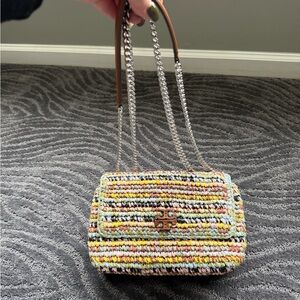 Tory Burch Colorful Woven Chain Shoulder Bag